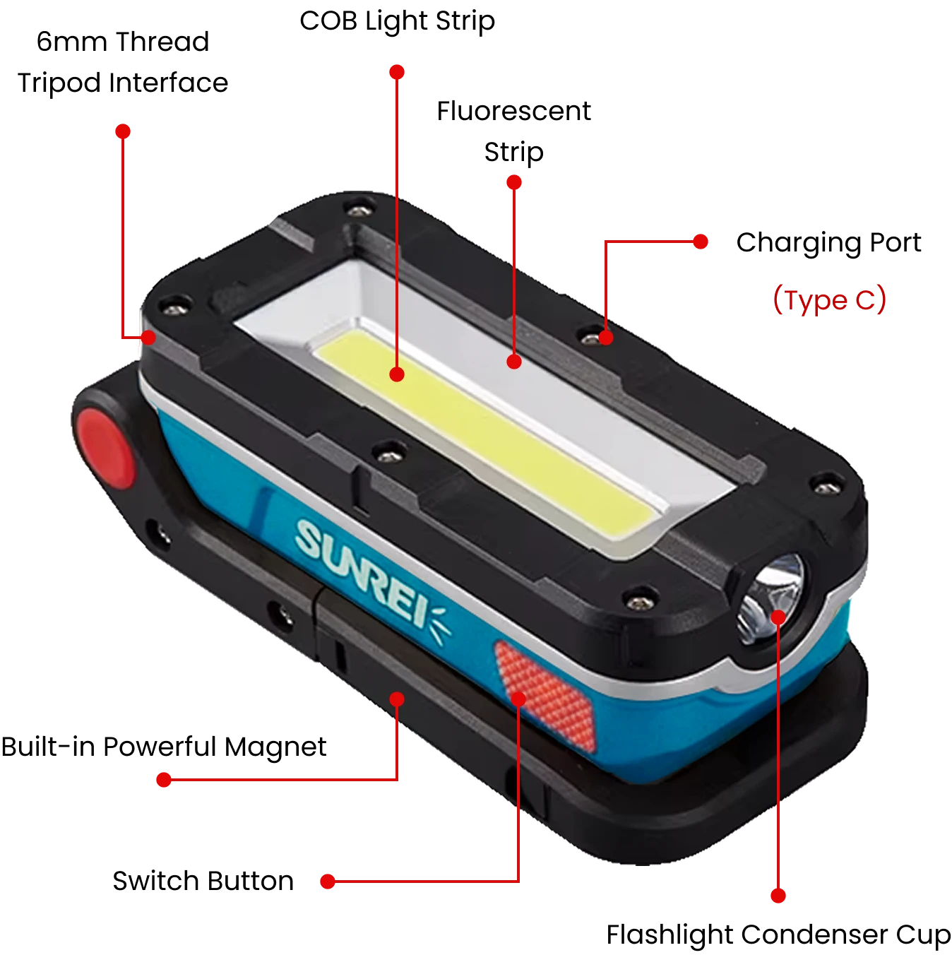lampu kerja sunrei V1000