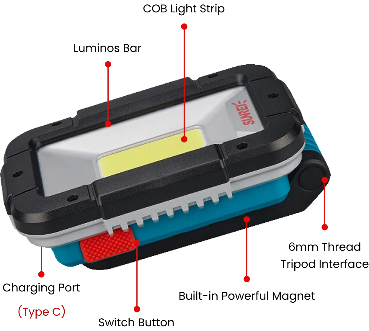 lampu kerja sunrei V1500