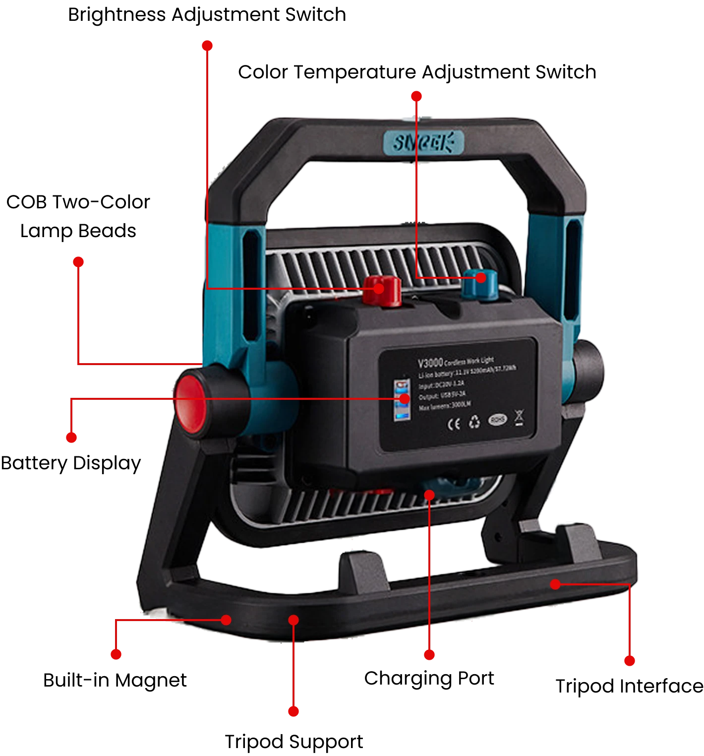 lampu kerja sunrei V3000